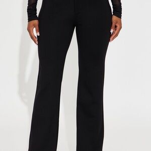 Fashion Nova Classic Black Flare Pants